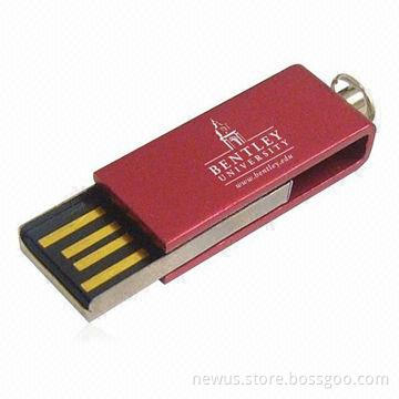 Promotional Mini Swivel USB Pen Driver with Shock-resistance